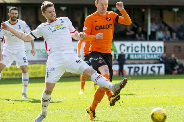 Inverness CT's Iain Vigurs (left) with Billy McKay. Picture: SNS Group