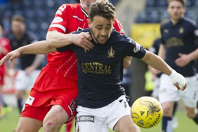 Falkirks Tom Taiwo had highs and lows at Hibs. Picture: SNS