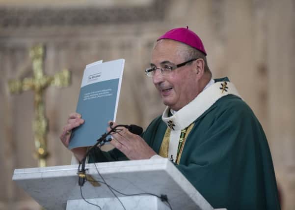 Archbishop Philip Tartaglia,  the president of the Bishops Conference of Scotland respond to the report of the McLellan Commission. Picture: Robert Perry