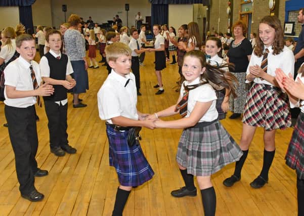 Bearsden primary schools  set an example at the Big Country Dancing Day,  which is part of Bearsden Festival. Picture: Paul McSherry