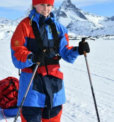 Chloe Hogg (Tynecastle High) in Greenland. Picture: Polar Academy