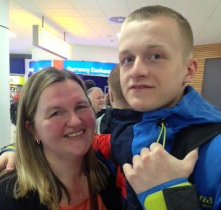 Mum Sharon with son Nathan Stewart. Picture: Polar Academy