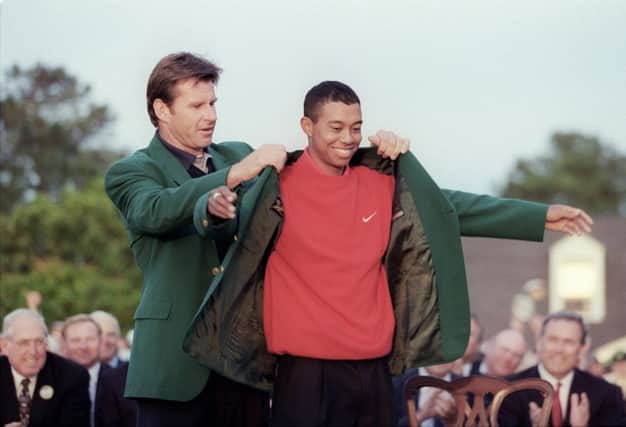 1997: 21-year-old Tiger Woods became the youngest golfer to win the Masters tournament.