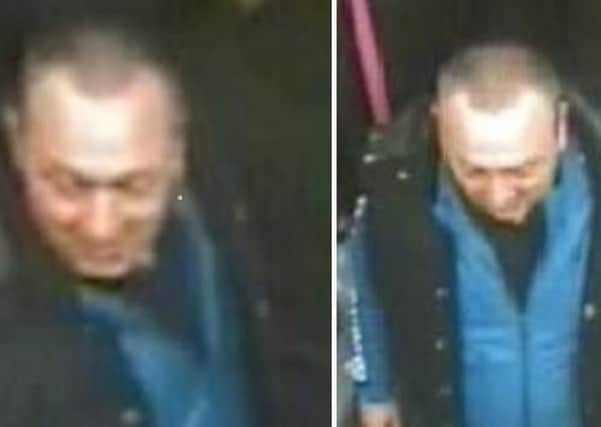 The CCTV images of the man