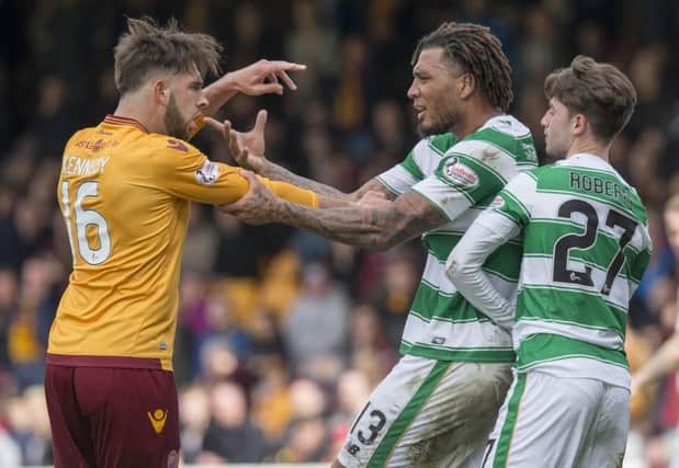 Celtic's Colin Kazim-Richards, right, should not play against Rangers, says former Parkhead striker Frank McAvennie. Picture: Jeff Holmes/PA Wire