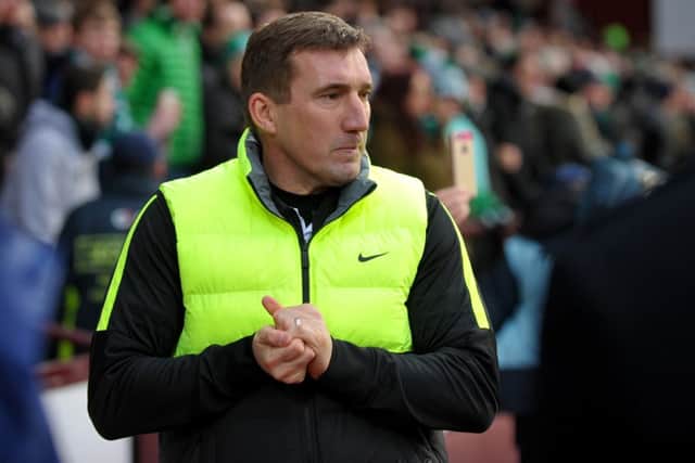 Alan Stubbs has been publicly backed by Hibs chief executive Leeann Dempster. Picture: Jane Barlow