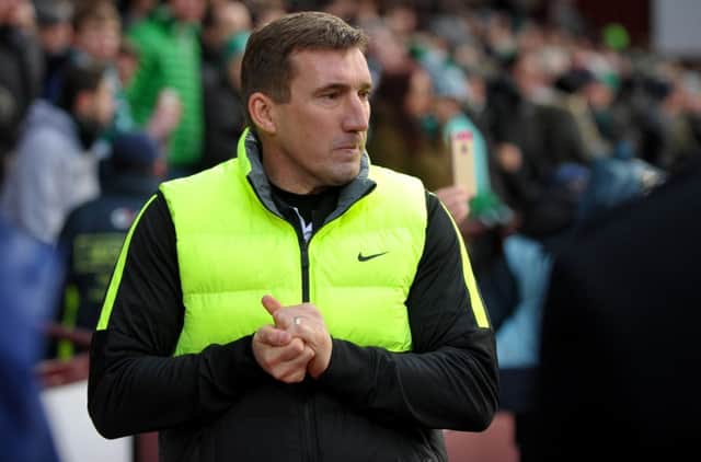 Alan Stubbs has been publicly backed by Hibs chief executive Leeann Dempster. Picture: Jane Barlow