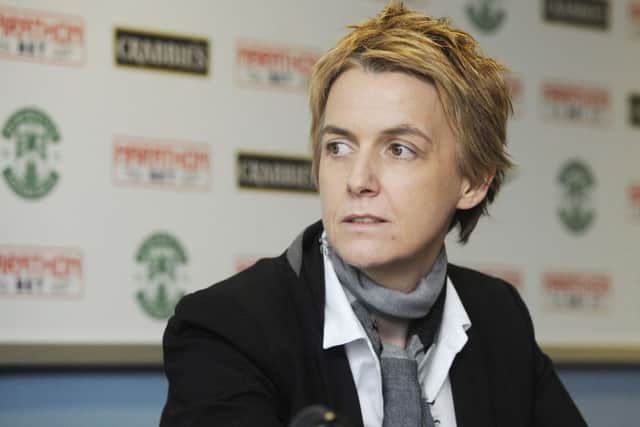 Leeann Dempster is still focusing on promotion for Hibs. Picture: Greg Macvean