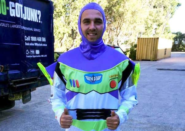 Sam Stephens who changed his name to Buzz Lightyear Picture: SWNS