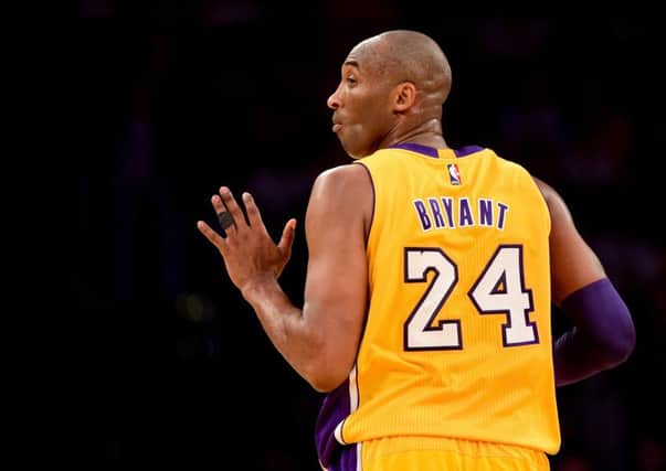 Kobe Bryant helped the Lakers defeat the Jazz in his last ever NBA game. Picture: Getty