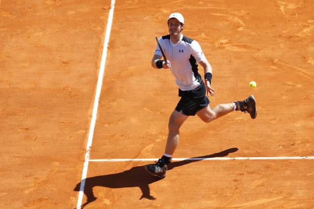 Andy Murray has concerns over the clay surface. Picture: AFP