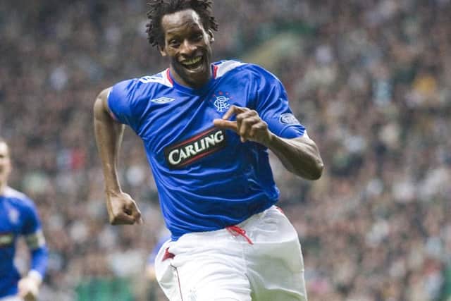 Ugo Ehiogu celebrates after shooting down Celtic in 2007. Picture: SNS