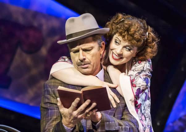 Maxwell Caulfield as Nathan Detroit and Louise Dearman as Miss Adelaide. Picture: Johan Persson