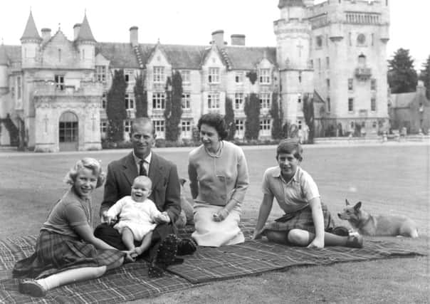 The Queen with Prince Philip and her children at Balmoral in 1960. Picture: Keystone/Getty Images