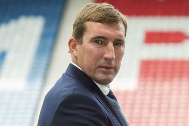 Hibernian Manager Alan Stubbs jat Hampden. Picture: Craig Foy/SNS
