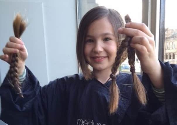 Isla donated her hair to make wigs for children with cancer