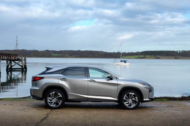The Lexus RX450h has a 259bhp 3.5 litre V6 petrol engine and 165bhp electric motor to drive the front wheels and a 68bhp motor to drive the rear wheels