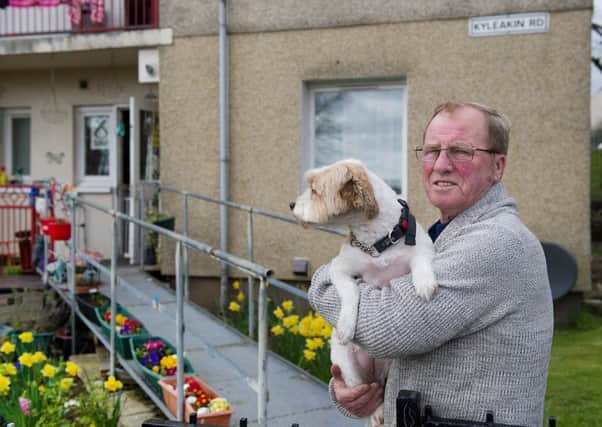 SNP supporter Archie Hunter at his home in Arden. Picture: John Devlin