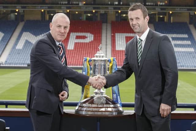 Mark Warburton's Rangers go head to head with Ronnie Deila's Celtic tomorrow. Picture: Steve Welsh/ William Hill