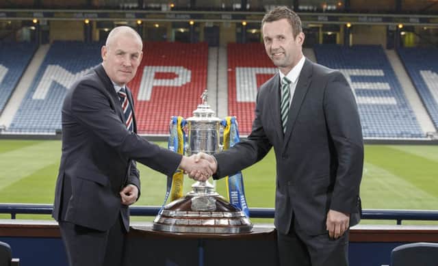Mark Warburton's Rangers go head to head with Ronnie Deila's Celtic tomorrow. 
Picture: Steve Welsh/ William Hill