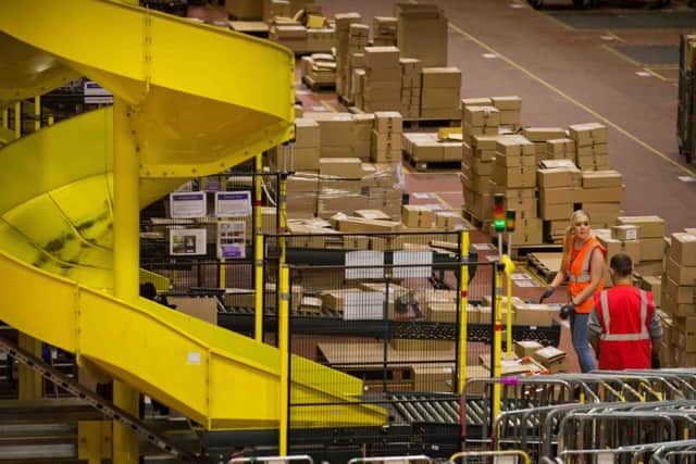 Amazon Fulfilment Centre in Dunfermline, Fife ahead of the Christmas peak.  For Edinburgh Evening News editorial by Sandra Dick. 12th November 2014Photograph by Alex Hewittalex.hewitt@gmail.com07789 871540