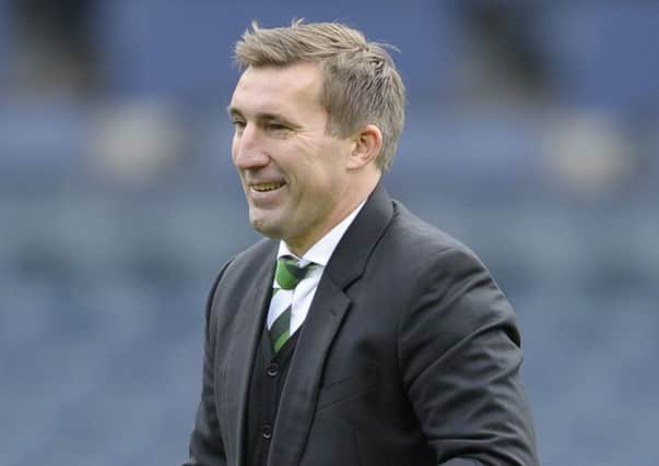 Hibs coach Alan Stubbs has warned Jason Cummings never to try chipped penalties again. Picture:

 Neil Hanna