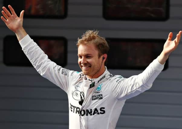 Nico Rosberg of Germany and Mercedes GP celebrates in parc ferme after winning the Formula One Grand Prix of China at Shanghai International Circuit. Picture: Getty Images