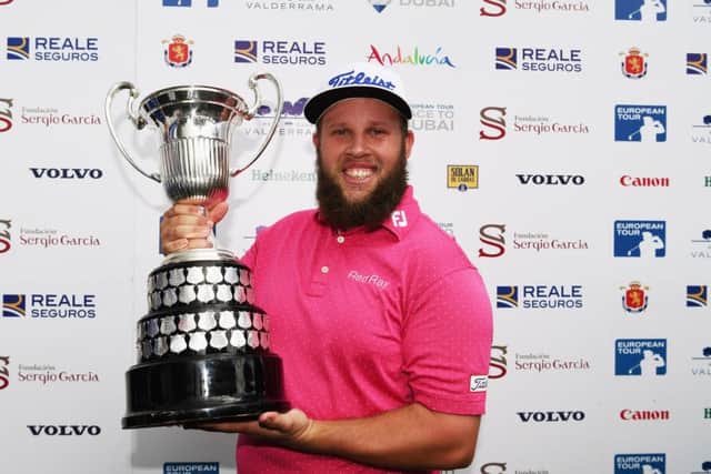 Englishman Andrew Johnston carded a final-round 70 at Valderrama yesterday, with a 20-foot putt on the 16th hole proving decisive. Picture: Getty Images