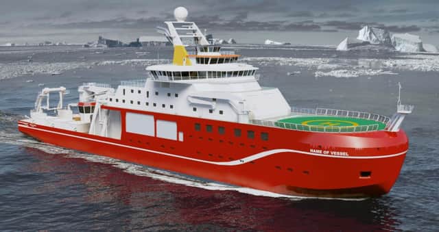 The Natural Environment Research Council's (NERC) new polar research ship may not be called Boaty McBoatface after all. Picture:  NERC/AFP