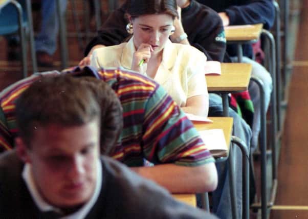Pupils sitting an exam. Picture: TSPL