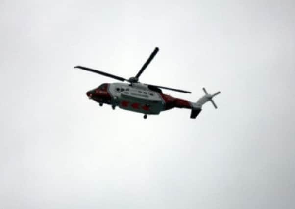 Coastguard helicopter has joined search for missing fisherman