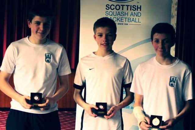 The Royal High 1  team, left to right, James Riches, Scott Palmer and David Riches.