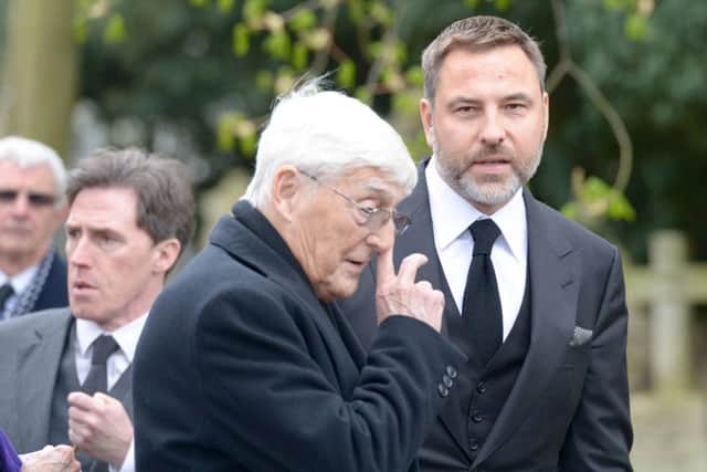 David Walliams with Michael Parkinson at the ceremony. Picture: SWNS