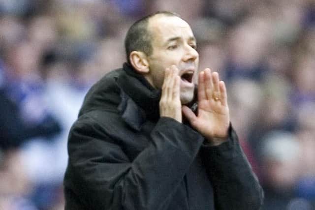 Then
Rangers boss Paul Le Guen yells instructions during an Old Firm game in 2006. Picture: Alan Harvey/SNS