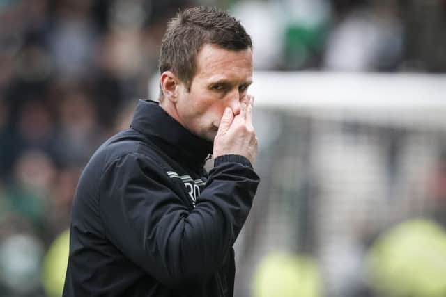Celtic Manager Ronny Deila during the William Hill Scottish Cup semi-final against Rangers at Hampden on Sunday. Picture: Danny Lawson/PA