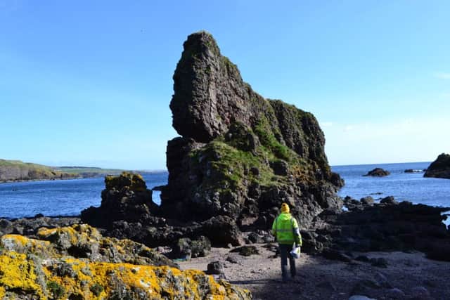 The sea stack of Dunnicaer was once home to a large Pictish fort. Picture: Alison Campsie