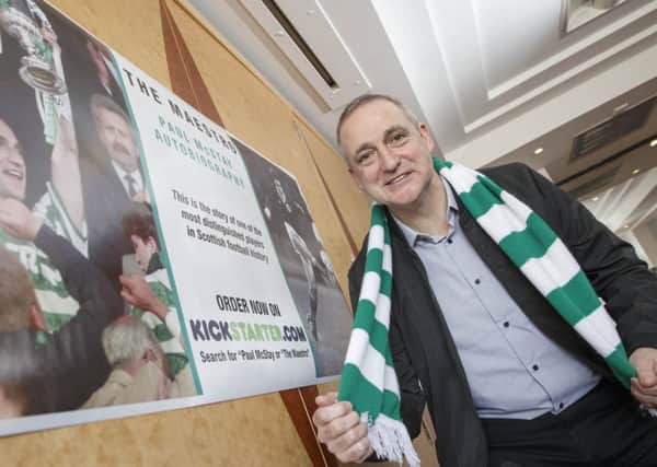 Paul McStay at the launch of his autobiography The Maestro. Picture: Steve Welsh