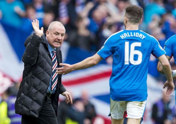 Rangers manager Mark Warburton (left) and Andy Halliday have both said they won't feel slighted if Hibs don't offer the gesture. Picture: SNS