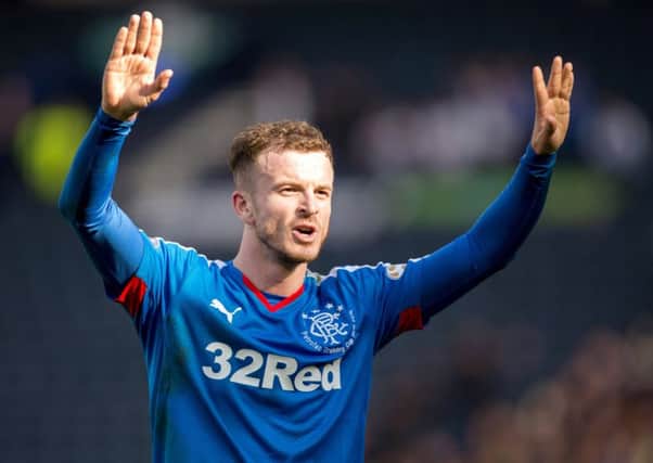 Rangers' Andy Halliday was unfazed by Scott Brown's stare. Picture: Rob Casey/SNS