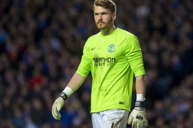 Mark Oxley will be back in goals when Hibernian take on Rangers. Picture: Craig Foy/SNS