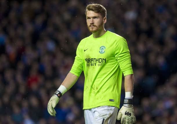 Mark Oxley will be back in goals when Hibernian take on Rangers. Picture: Craig Foy/SNS