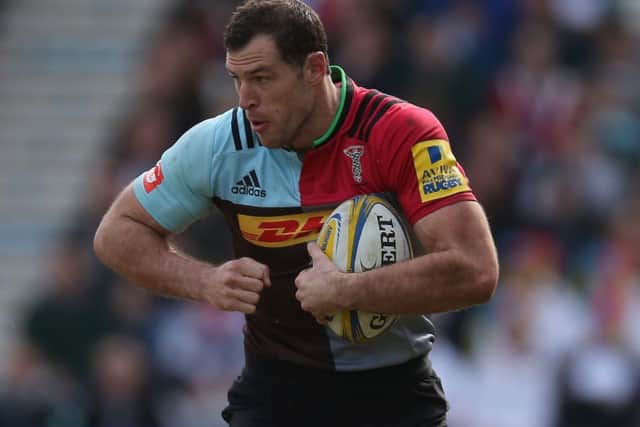 Tim Visser is aiming to help Harlequins reach the European Challenge Cup final. Picture: Steve Bardens/Getty Images for Harlequins