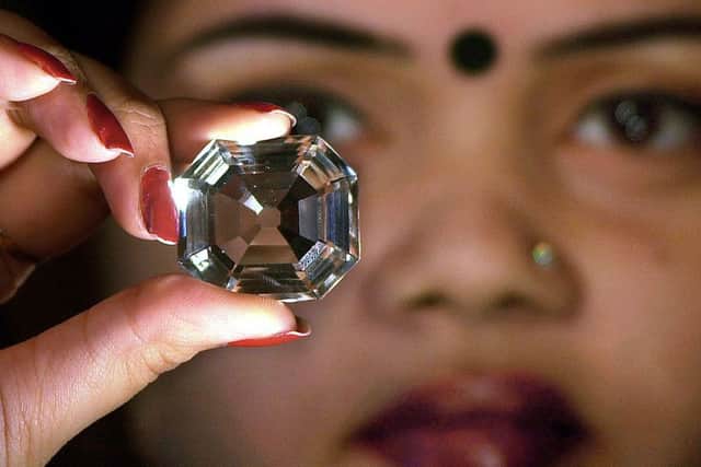 A replica of the Koh-i-Noor diamond. Picture: AFP/Getty Images