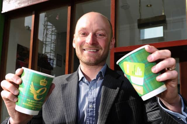 Joe Frankel of Edinburgh-based Vegware, which was among the Queens Award winners. Picture: Ian Rutherford