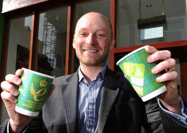Joe Frankel of Edinburgh-based Vegware, which was among the Queens Award winners. Picture: Ian Rutherford