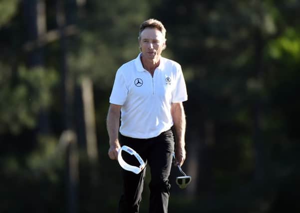 Bernhard Langer was in contention at this years Masters and says age is no barrier to major success, particularly at the Open where the old skill of shaping shots still matters.
Picture: Getty Images