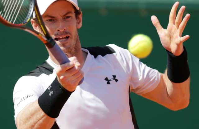 Andy Murray is to host an exhibition tournament in Glasgow in September.   Picture: Jean Christophe Magnenet/AFP/Getty Images