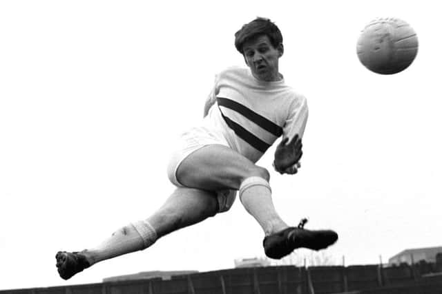Gordon Wallace in action for Raith Rovers in the 1966-67 season.