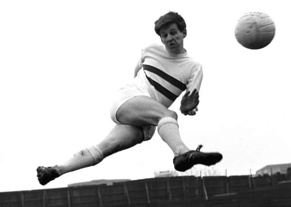 Gordon Wallace in action for Raith Rovers in the 1966-67 season.
