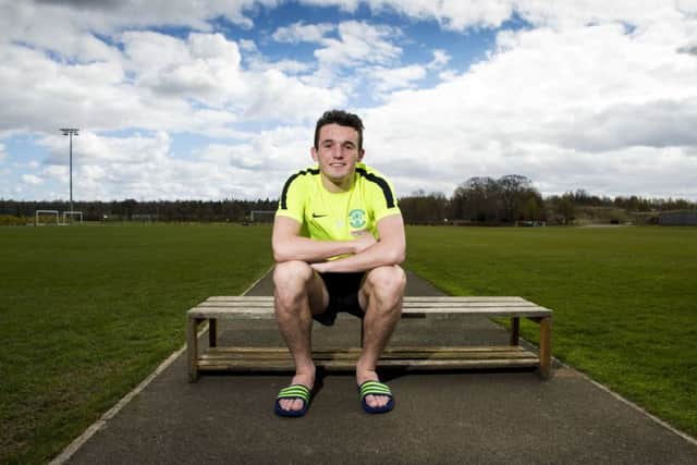 Hibernian's John McGinn also has his eye on the Scotland friendlies at the end of the season. Photograph: SNS